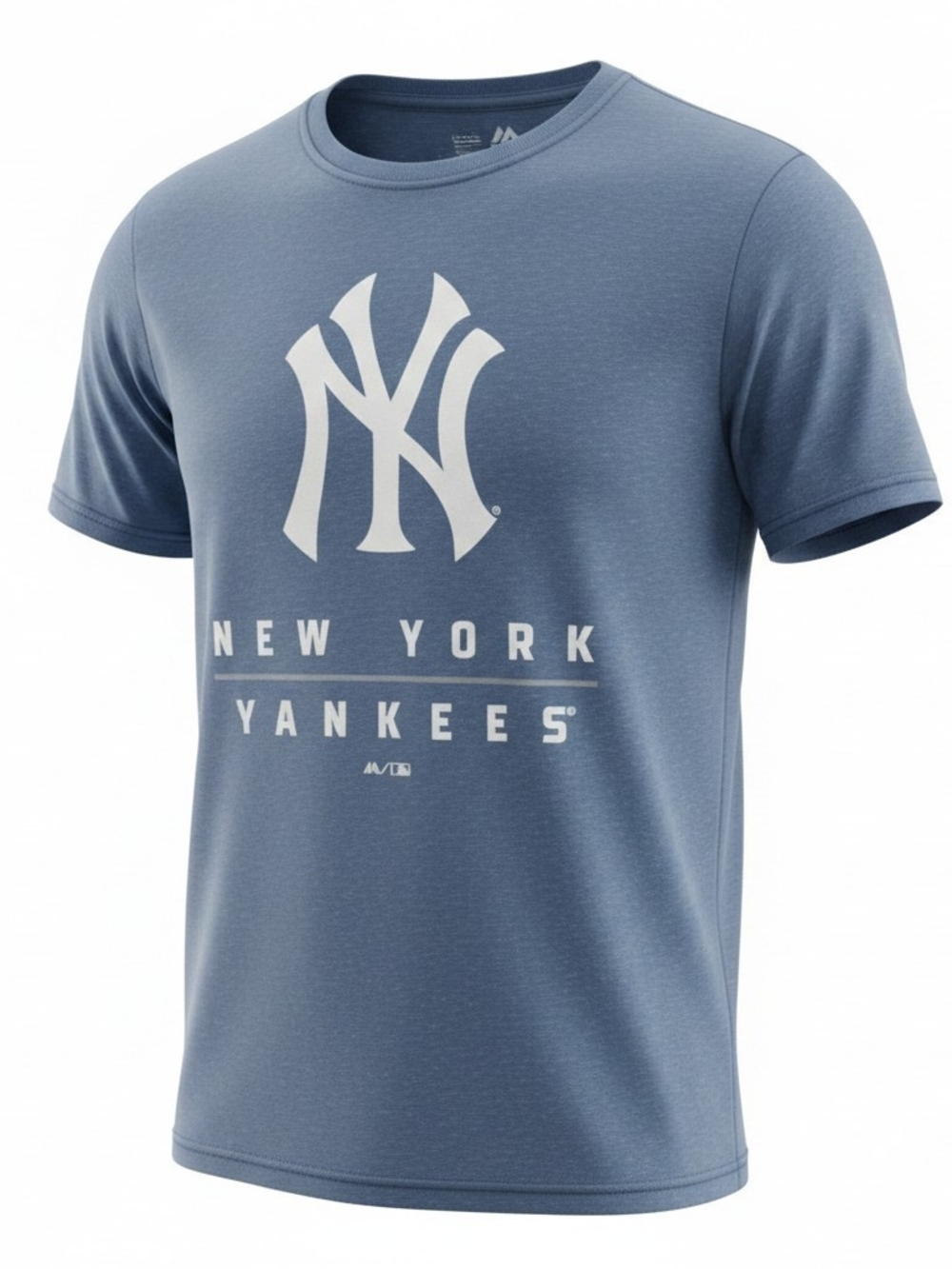 New Era Men's New York Yankees Tee - Steel Blue & White Size Medium
